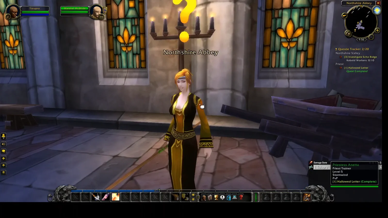 Speaking with Priestess Anetta