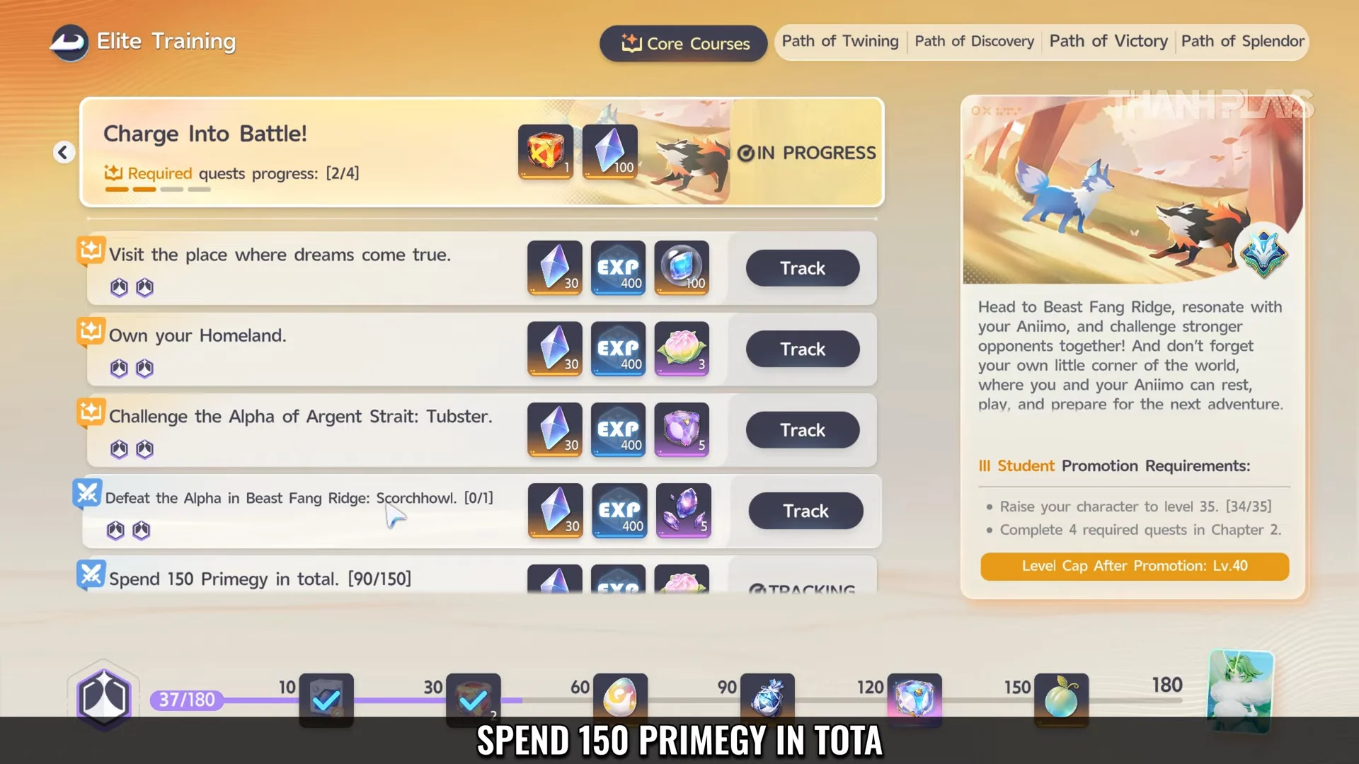 Spend 150 Primegy in Total