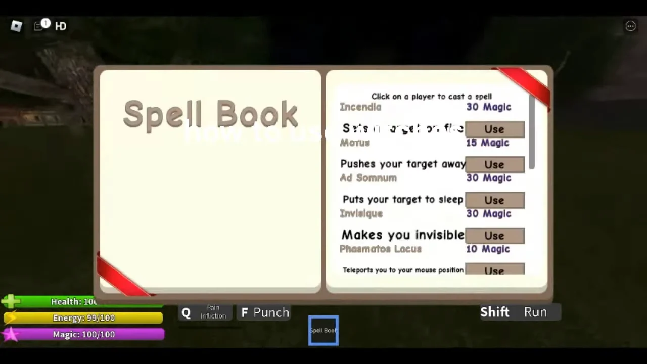 Spell Book Overview