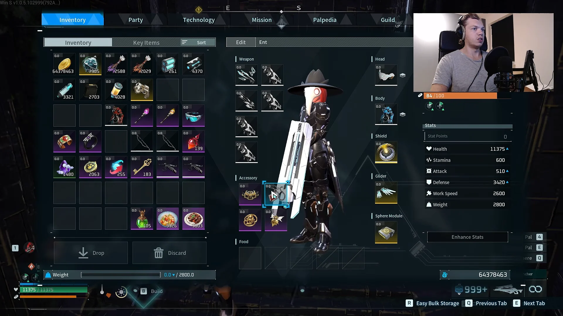 Player Equipment & Consumables