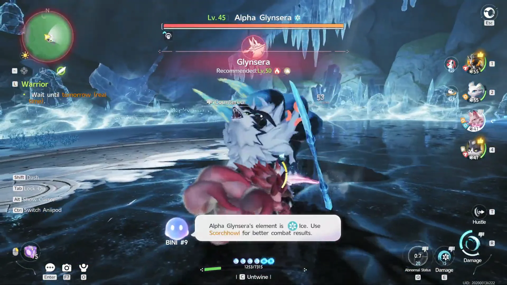 Battle with Alpha Glynsera