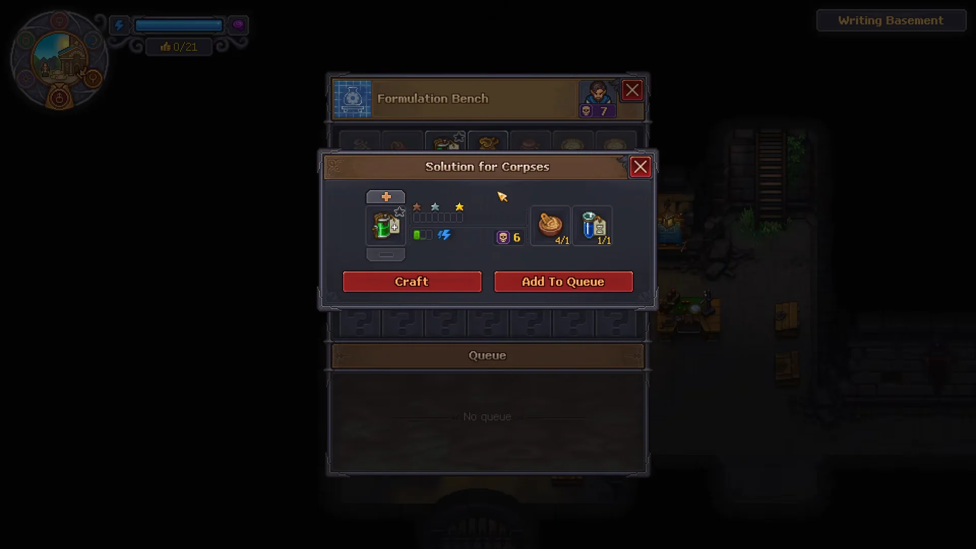 Crafting Solution for Corpses