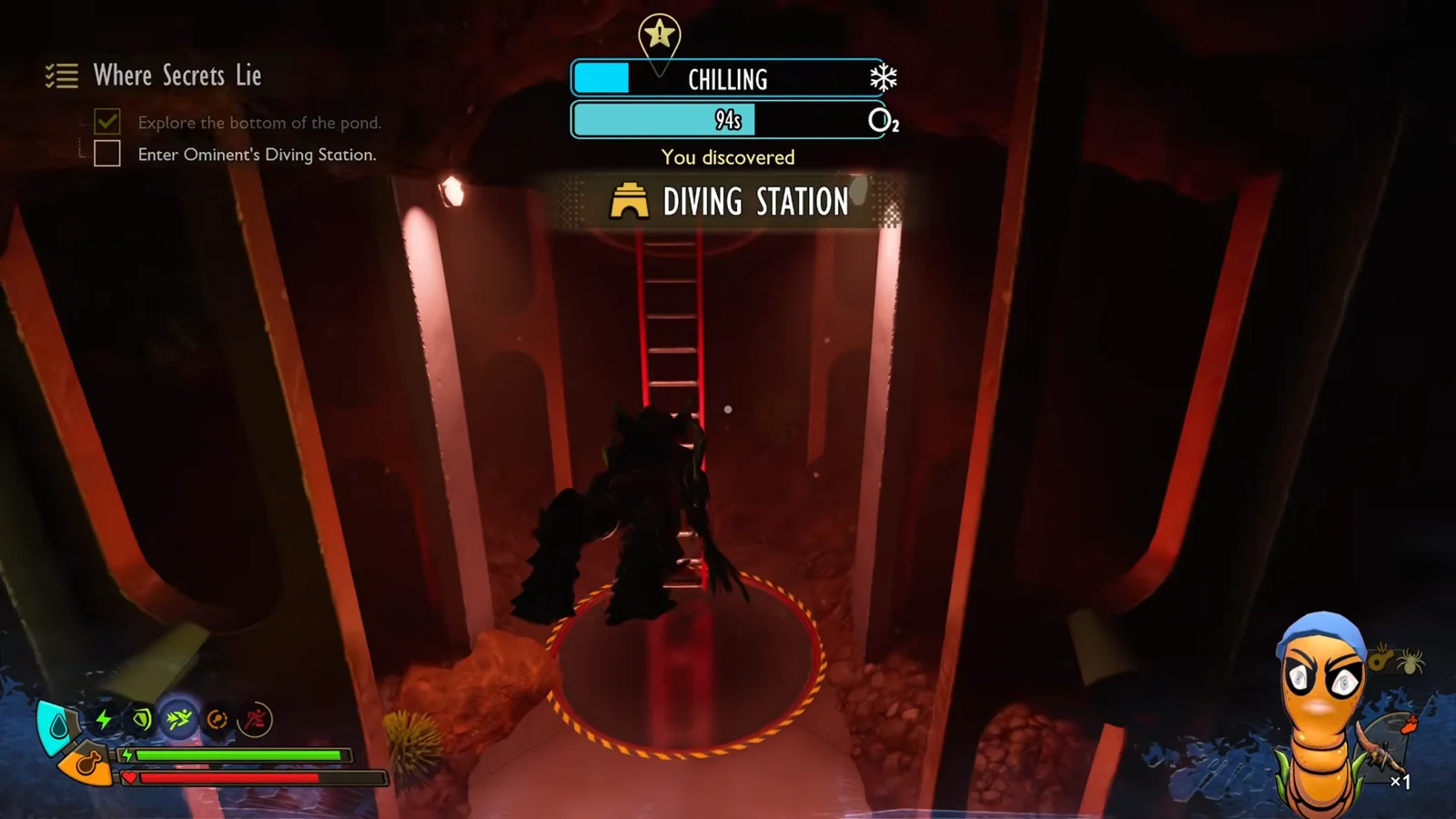 Entering Diving Station