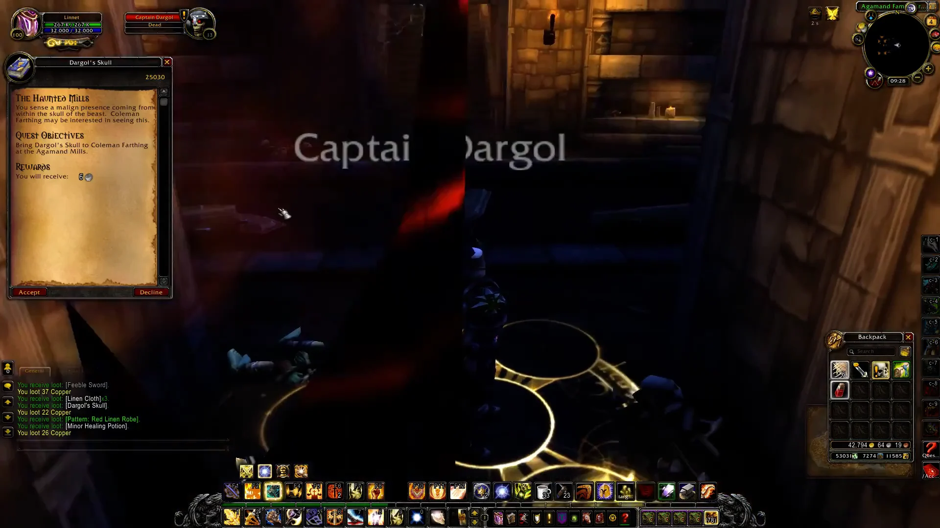 Accepting The Haunted Mills quest