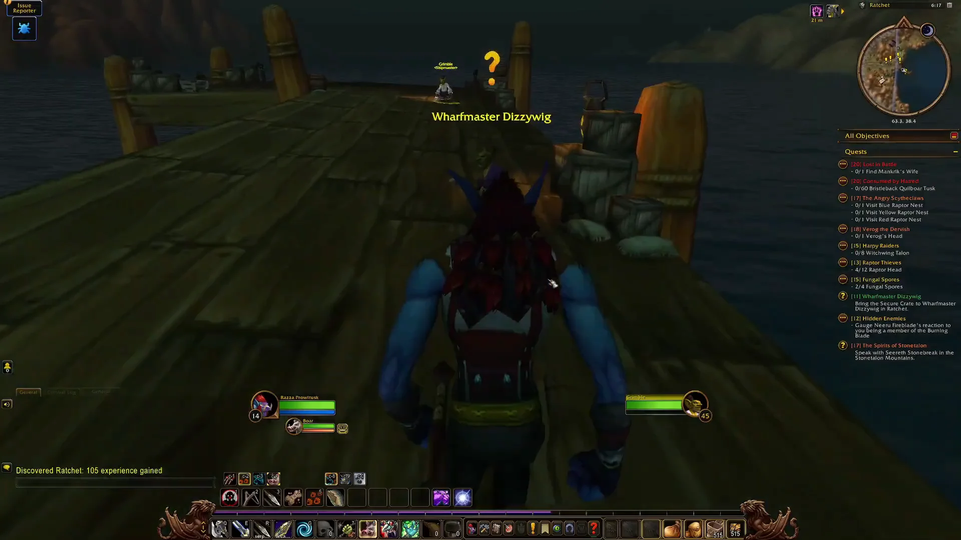 Navigating to the Ratchet Pier