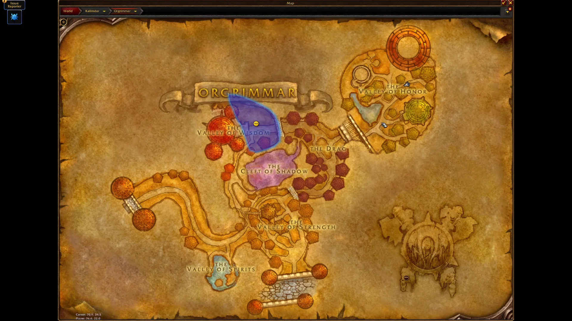 Orgrimmar Map Location