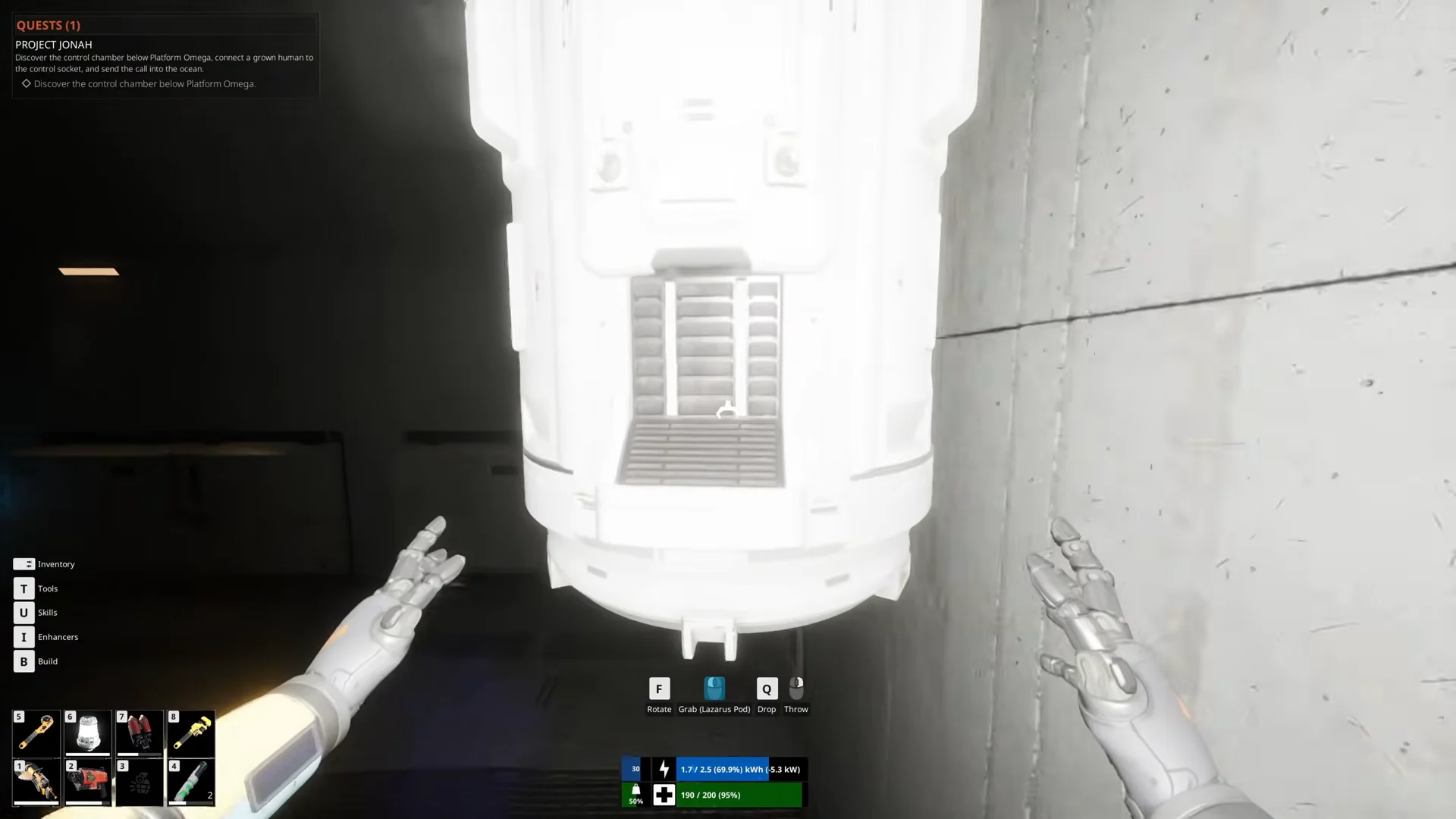 Entering Jonah Control Chamber