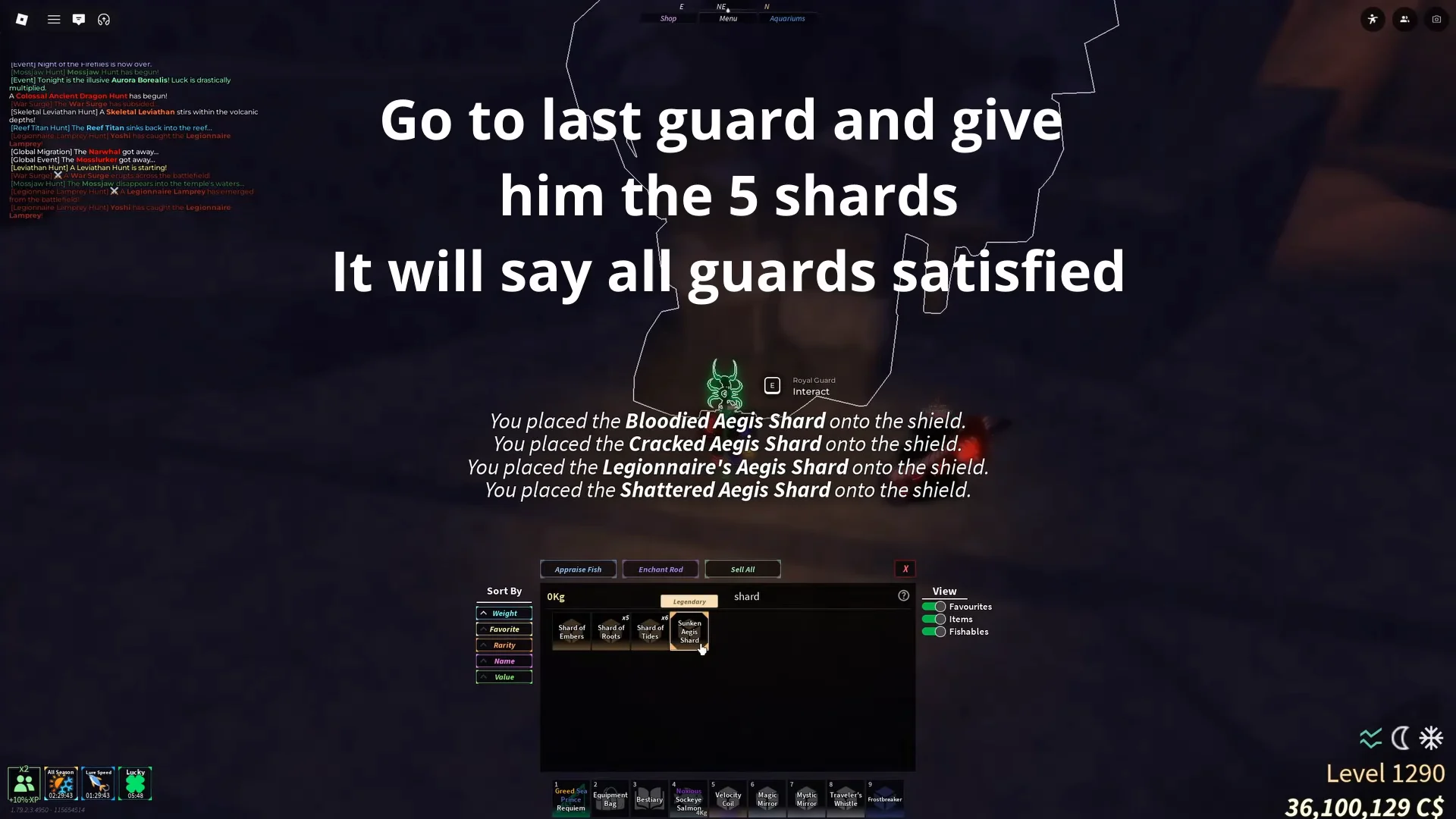 Completing the Shield at Royal Guard