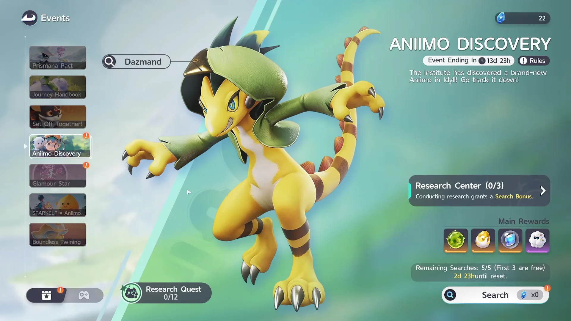 Event Screen Overview