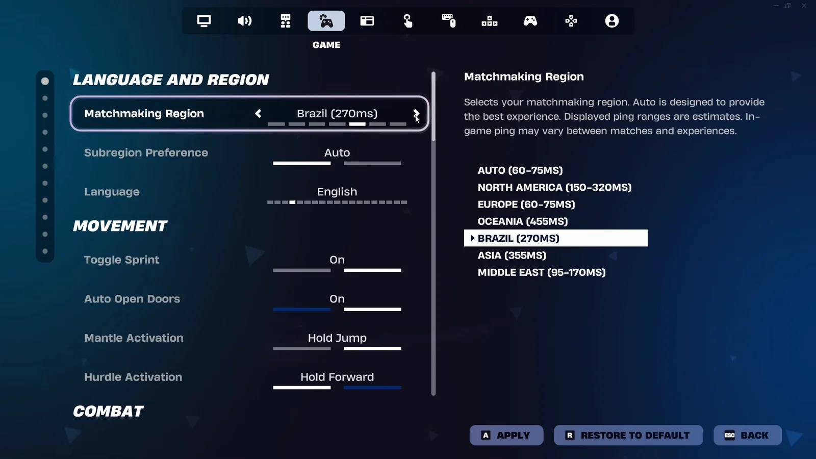 Other Regions
