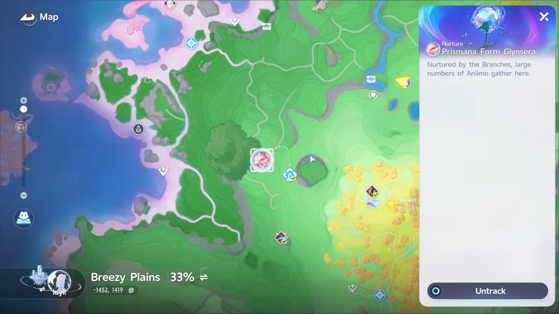 Locating Prismana Glynsera