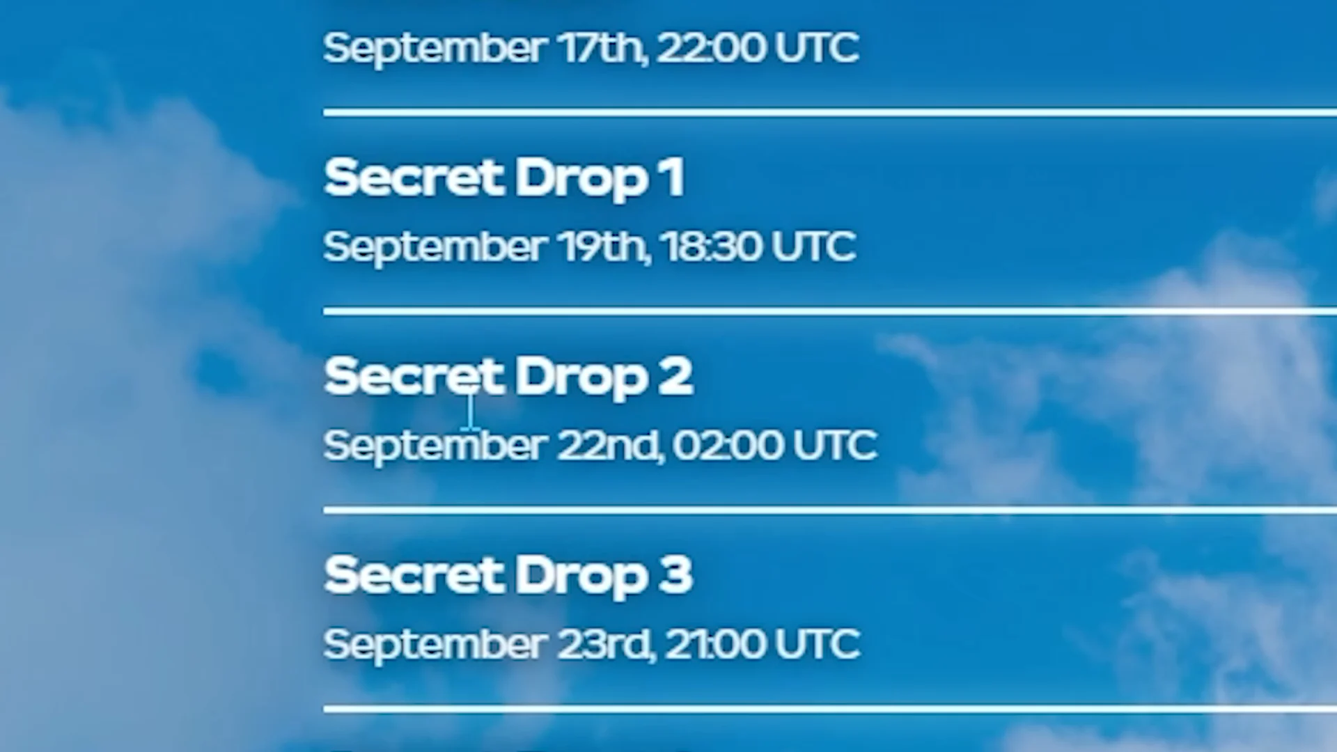 Event Schedule