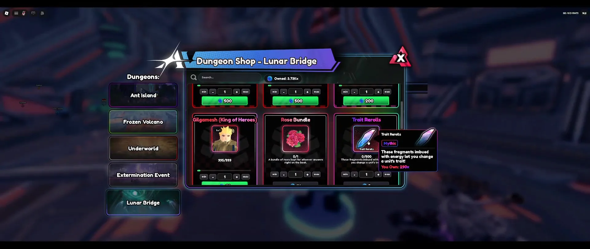 Lunar Bridge Dungeon Shop