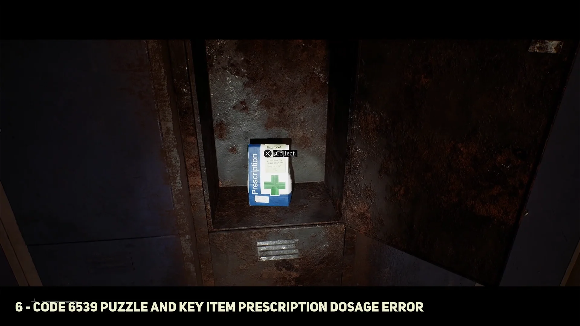 Code 6539 Puzzle and Key Item Prescription Dosage Error