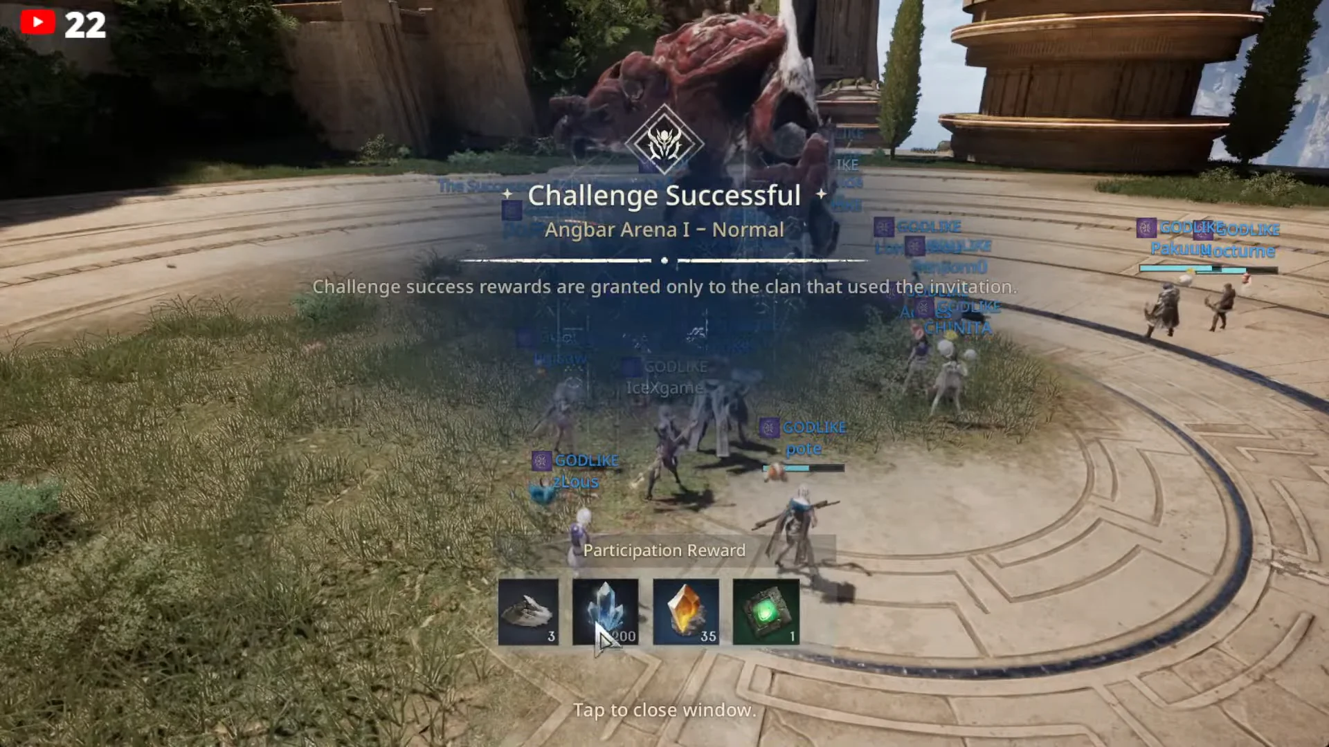 Second Arena Victory Screen
