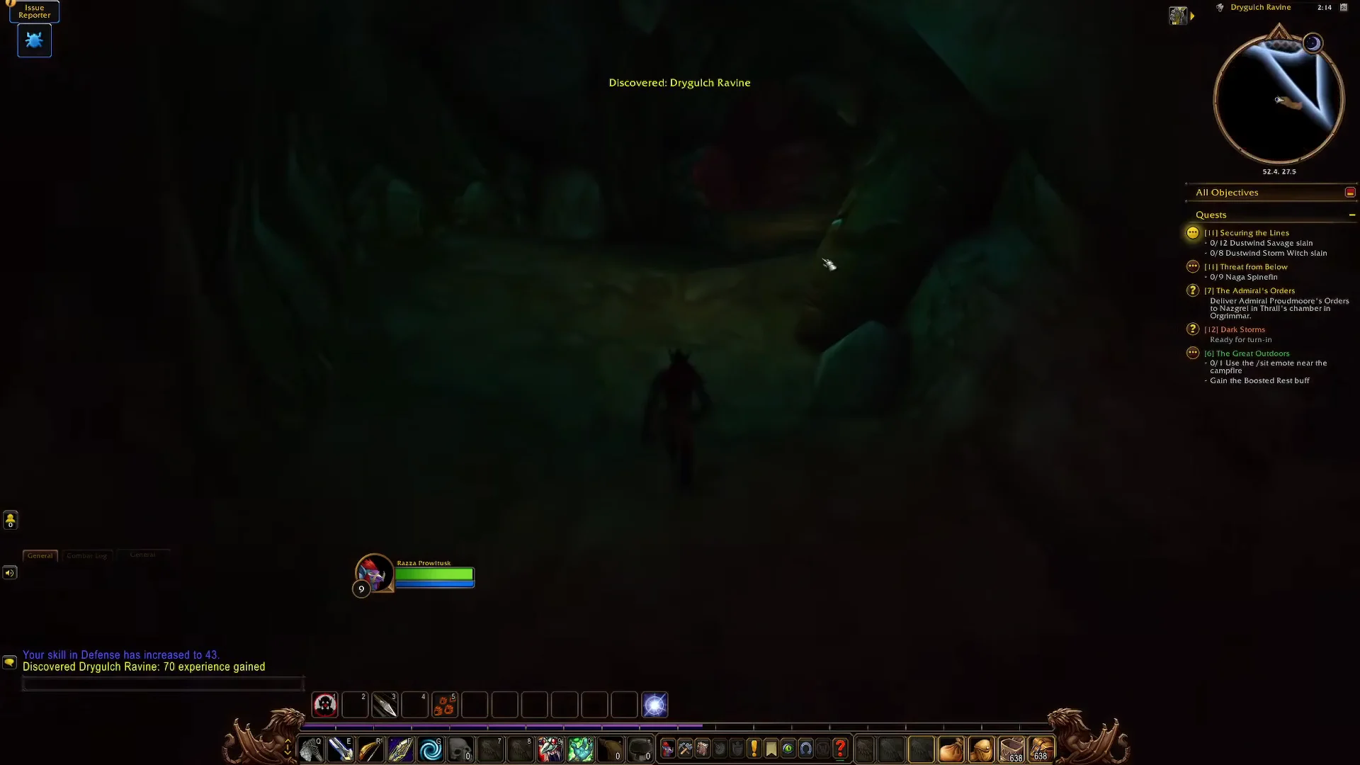 Entering Drygulch Ravine