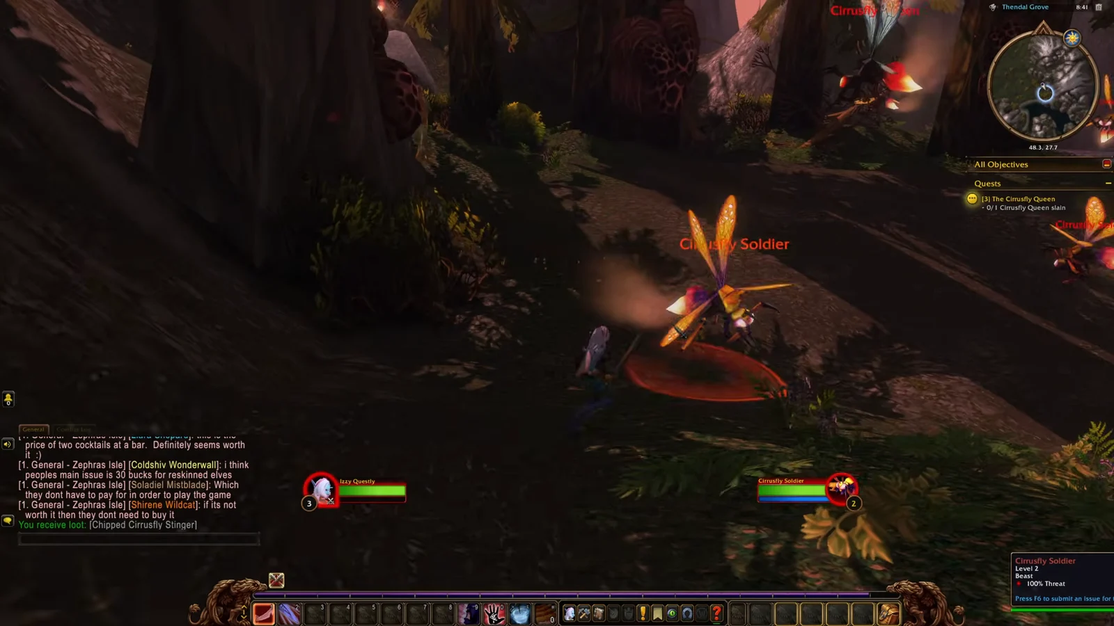 Slaying second Cirrusfly Soldier