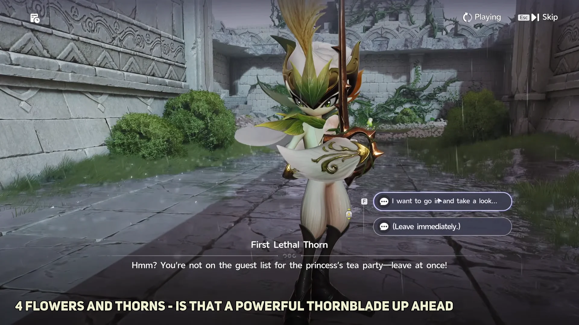Confronting First Lethal Thorn