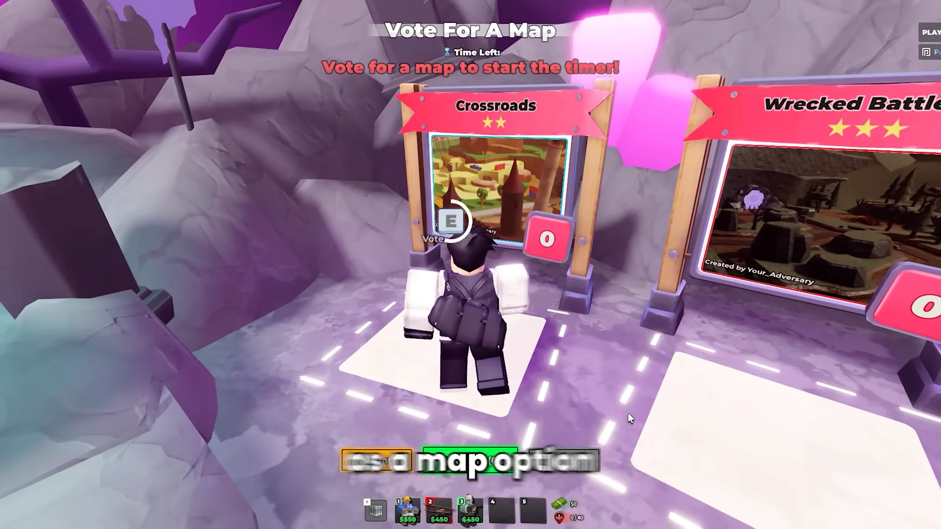 Choosing the Crossroads Map