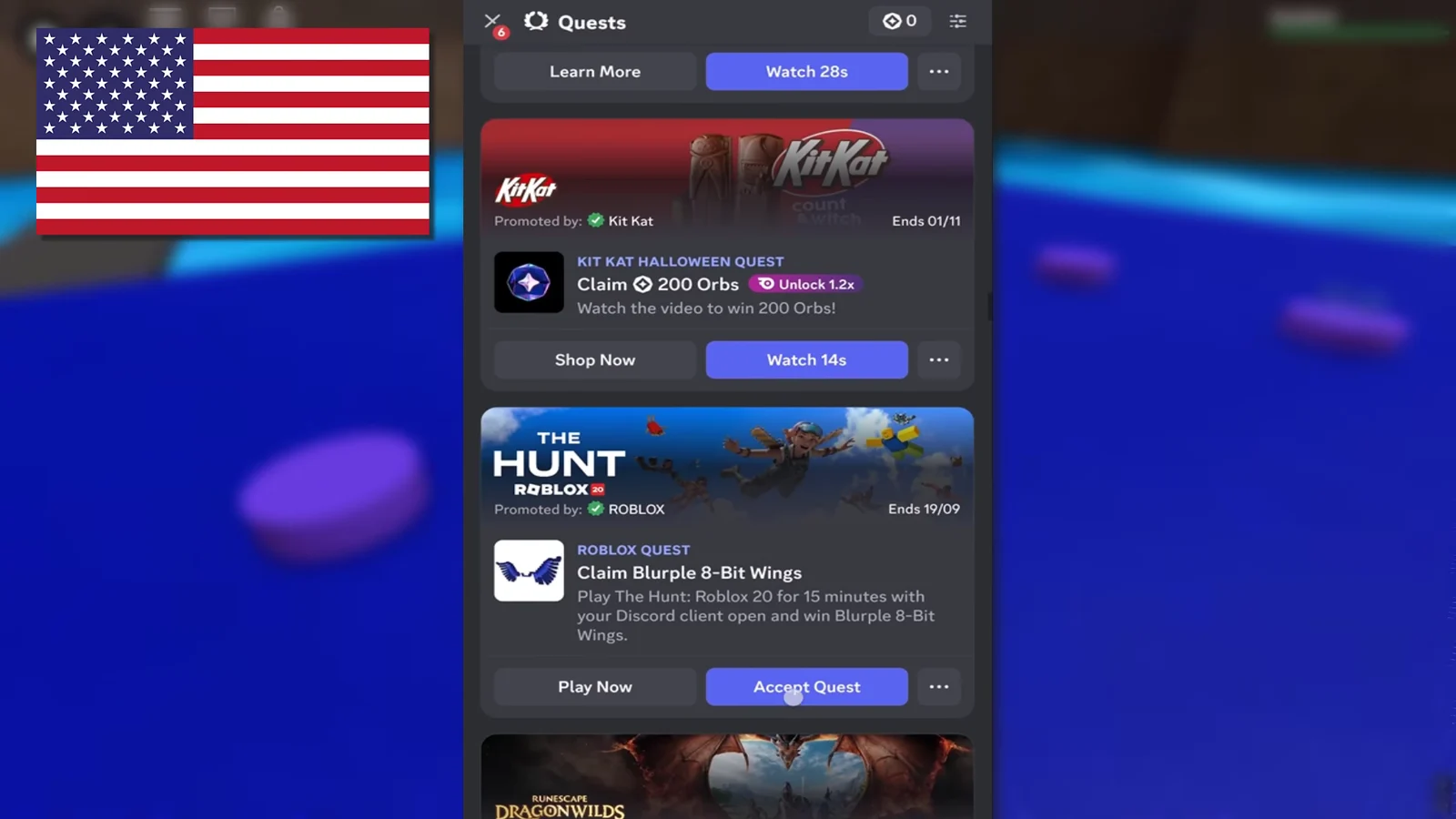 Mobile VPN quest display