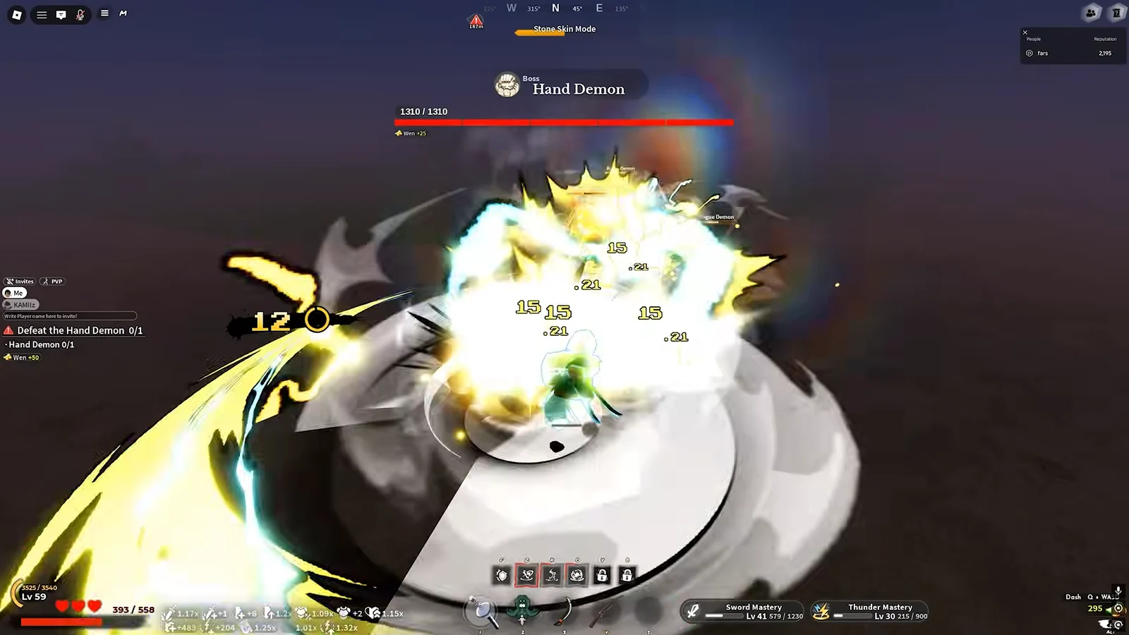Hand Demon Battle Continued