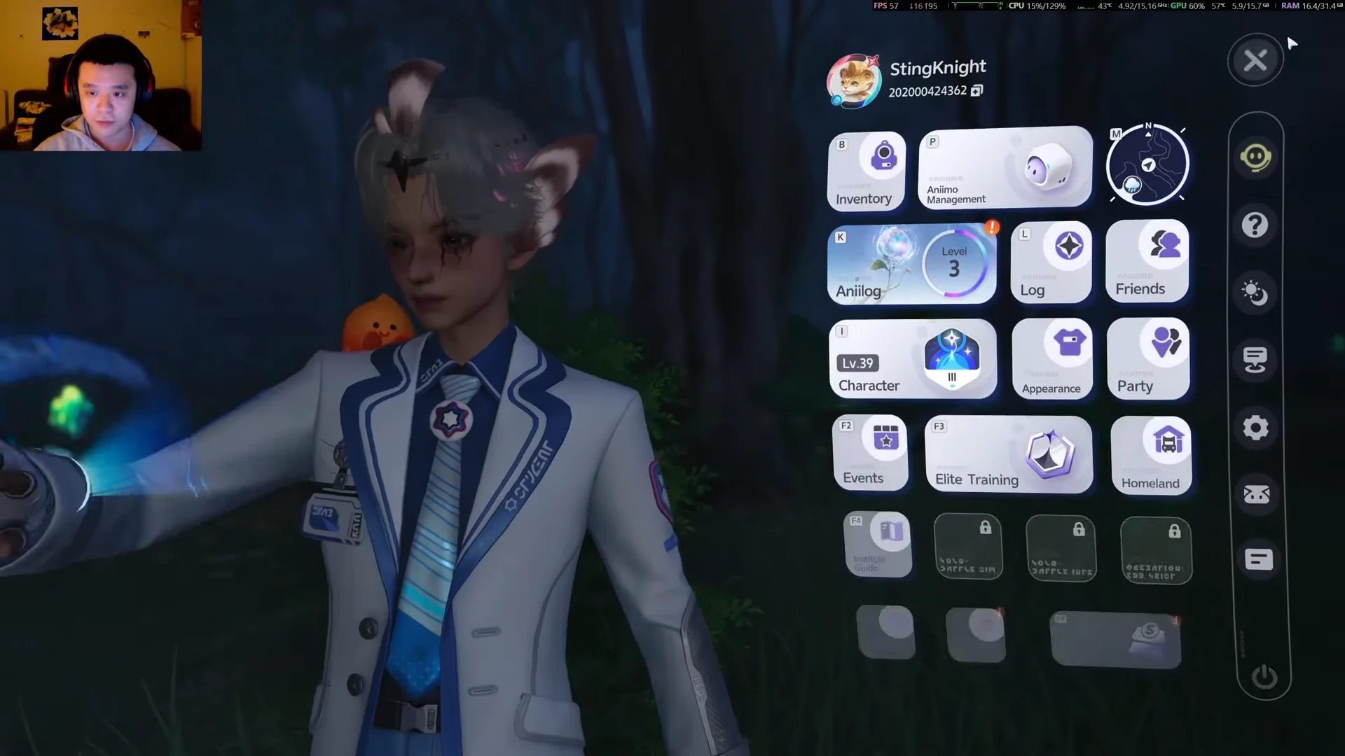 Opening the Main Menu