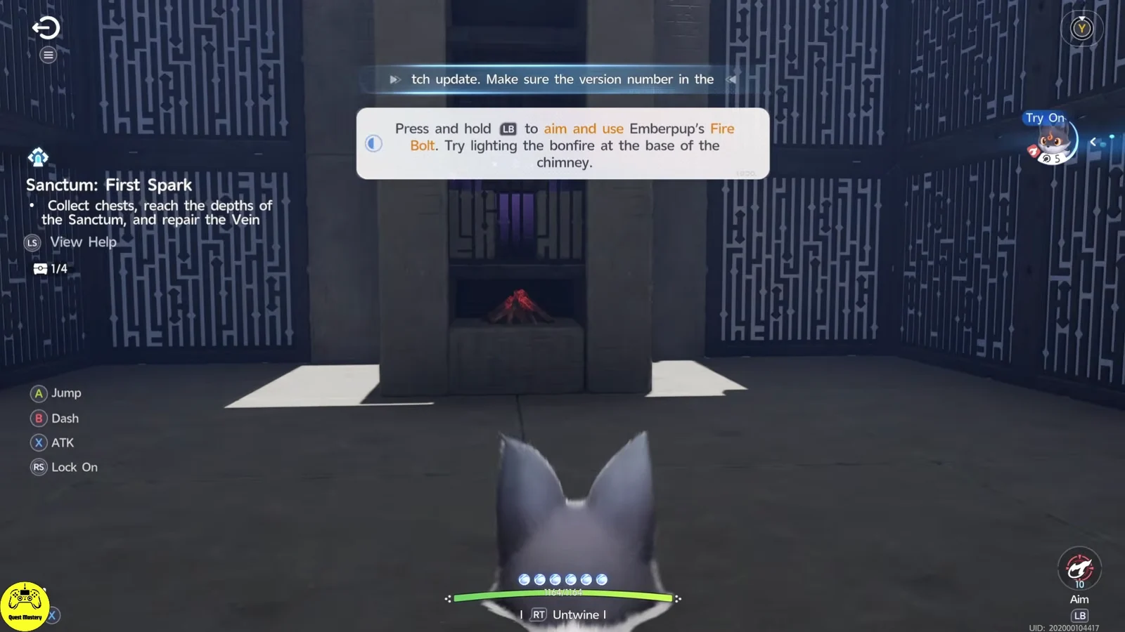 Lighting Fireplace for Second Chest