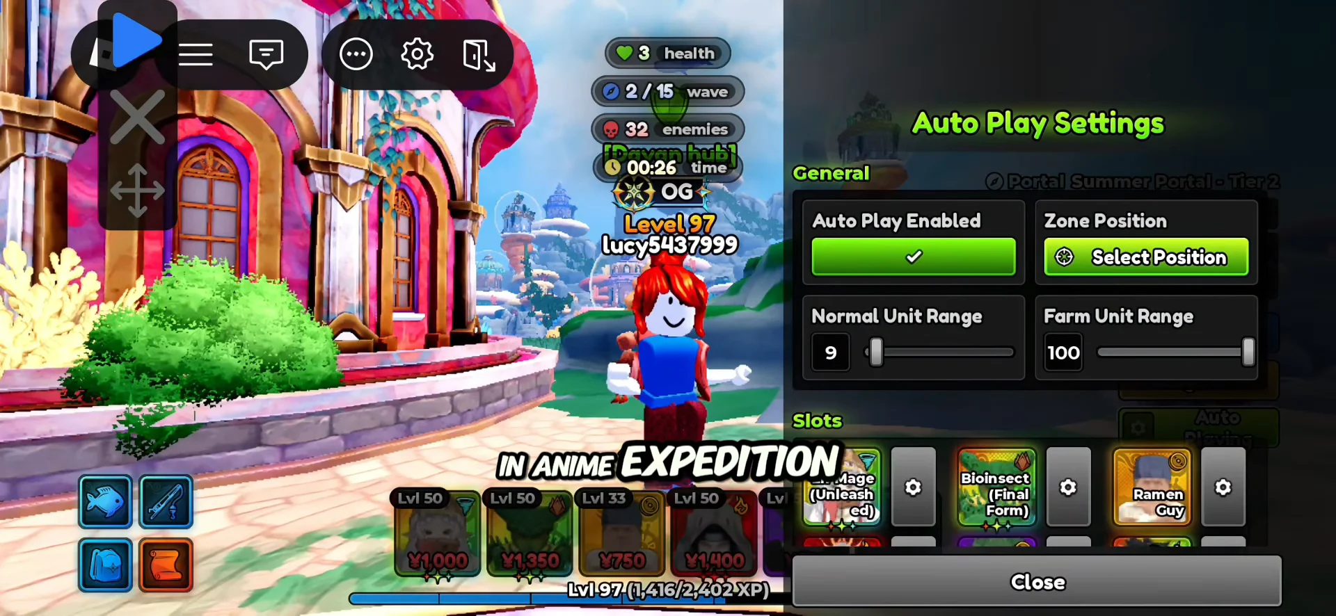 Auto Play Settings Menu