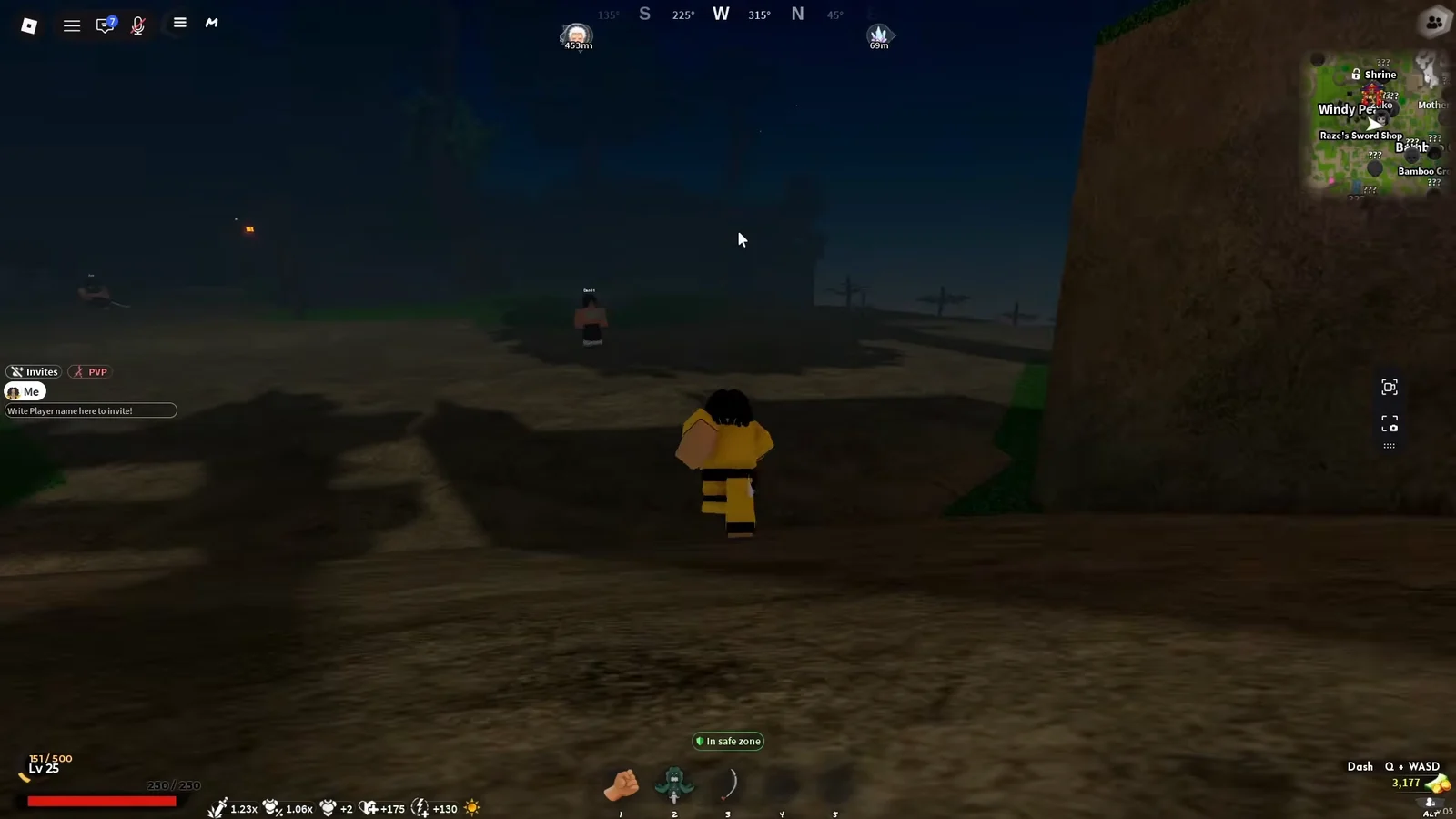 Traveling through Starter Island