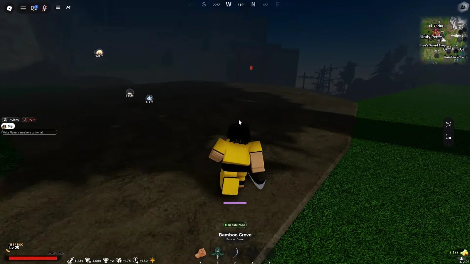 Traveling through Starter Island