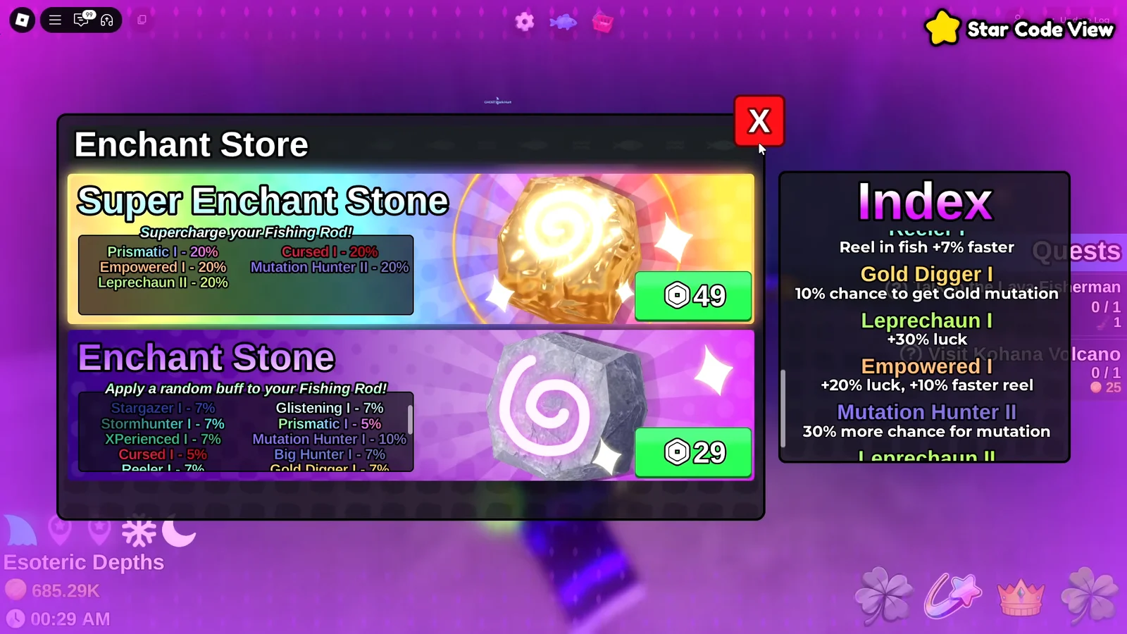 Enchant Store and Rates