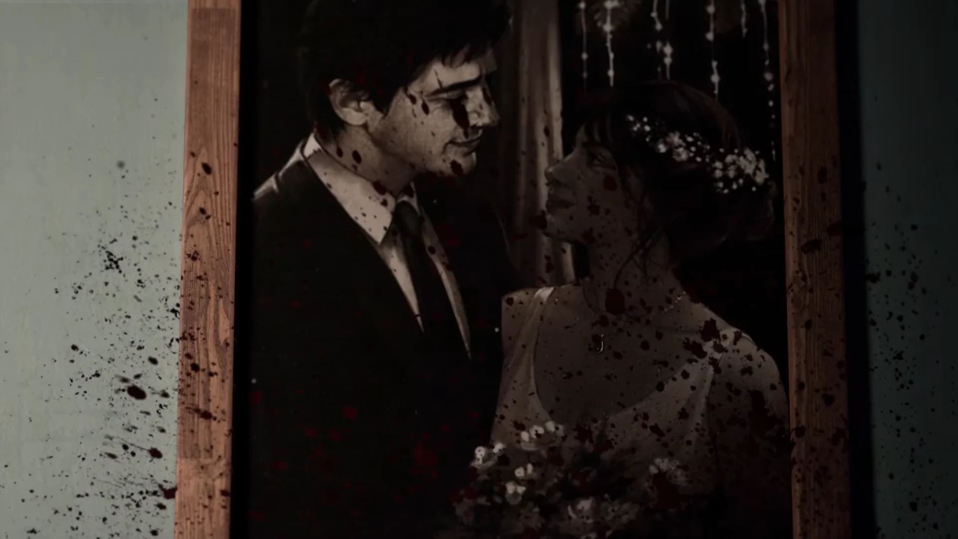 Bloodied photographs