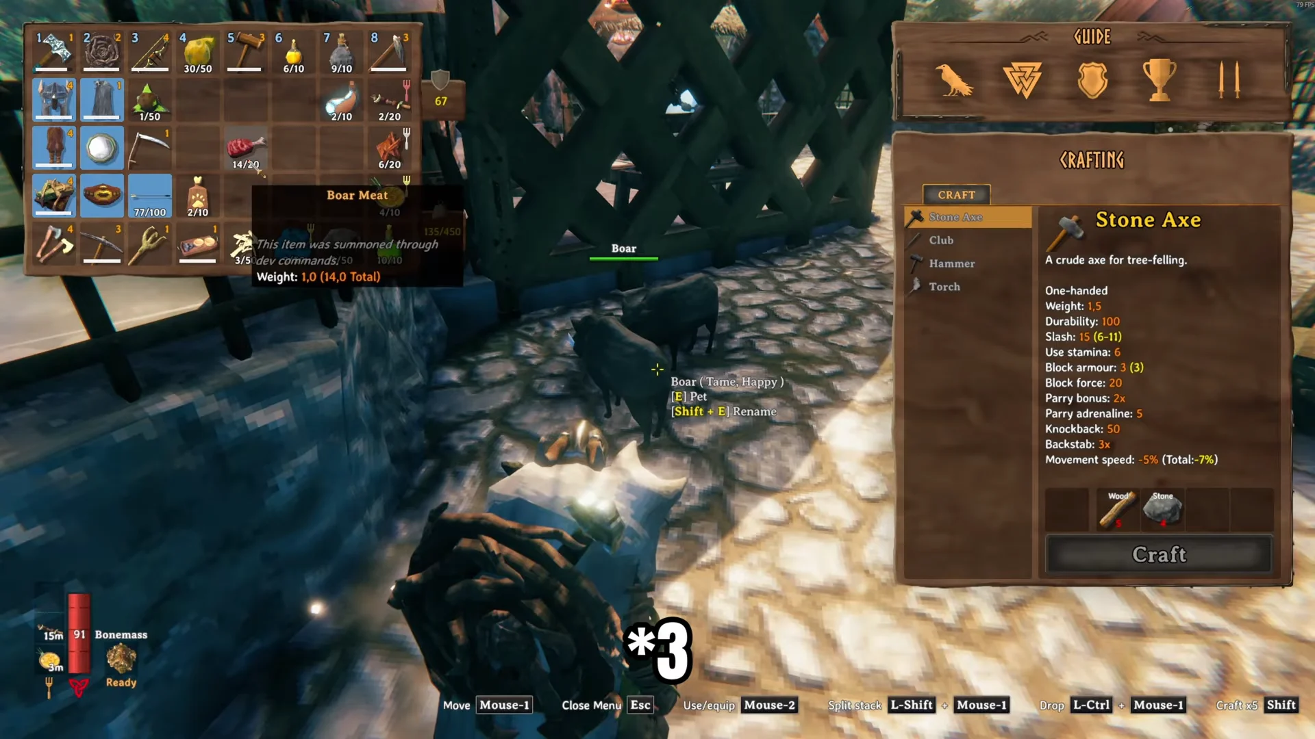Meat Requirements for Taming