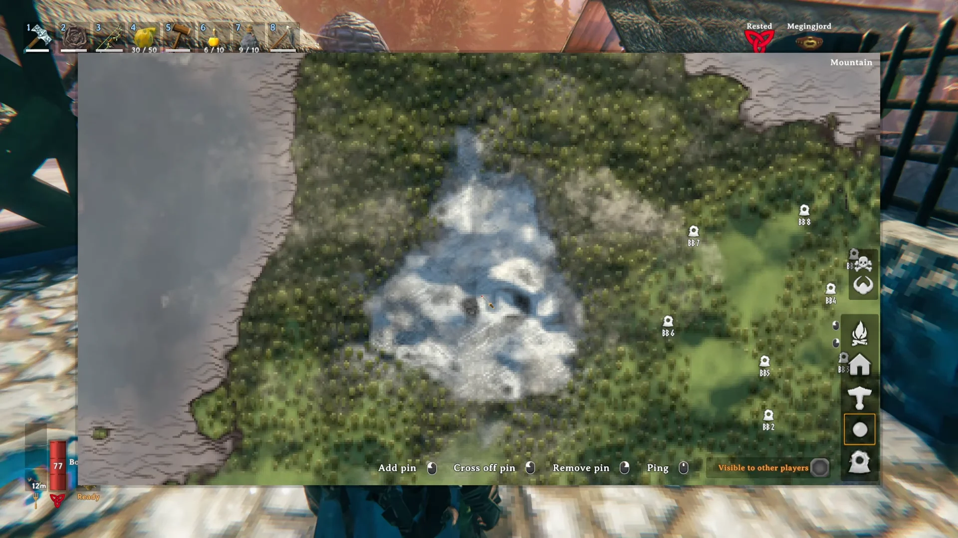 Mountain biome location