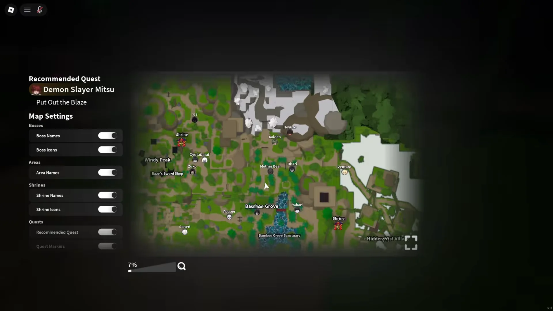 World Map Selection