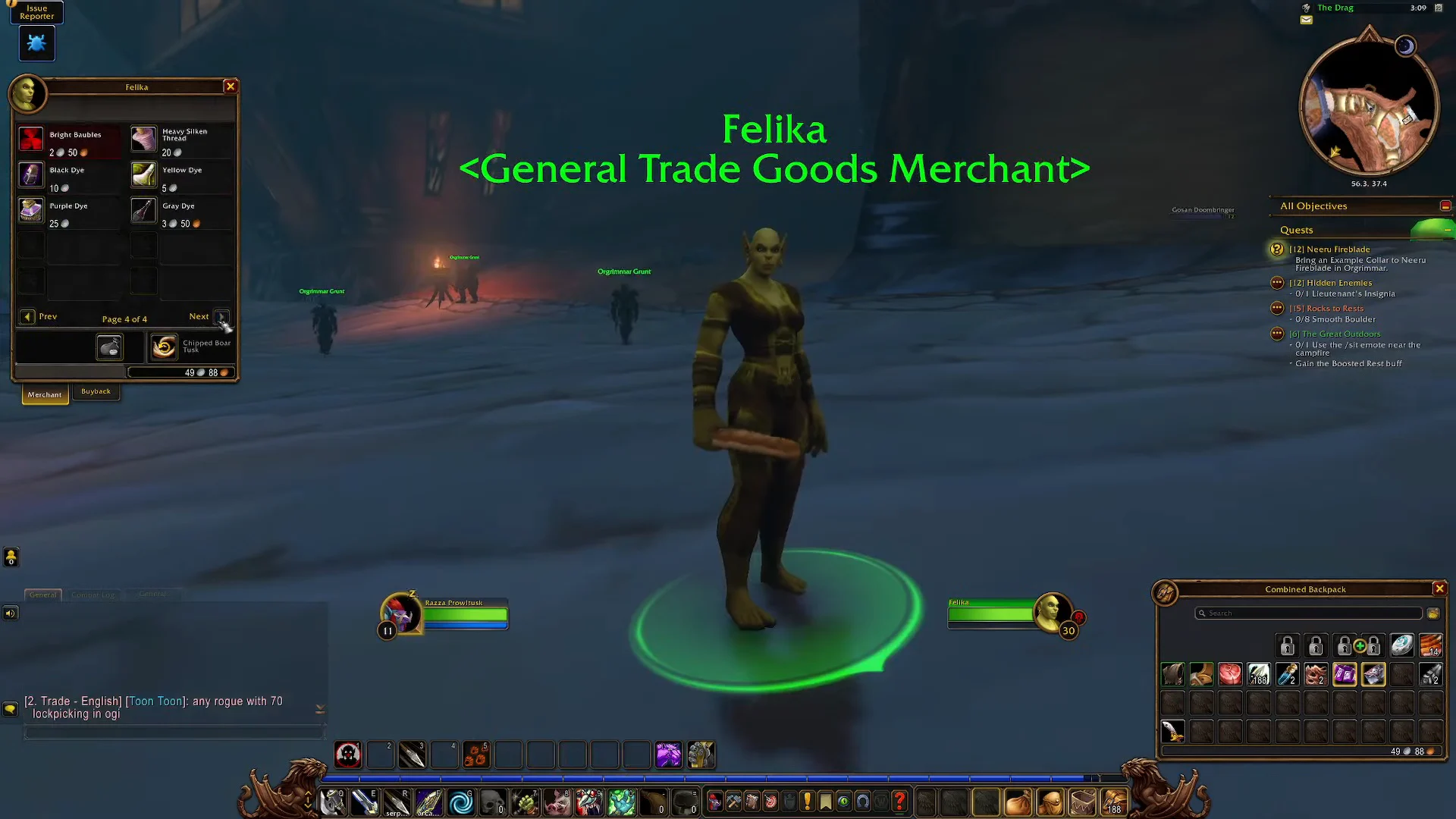 Vendor inventory & dyes