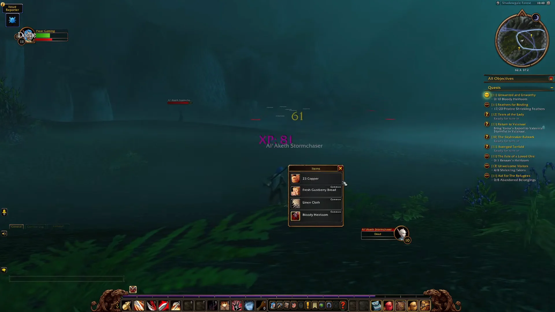 Defeating Al'Aketh Footsoldiers