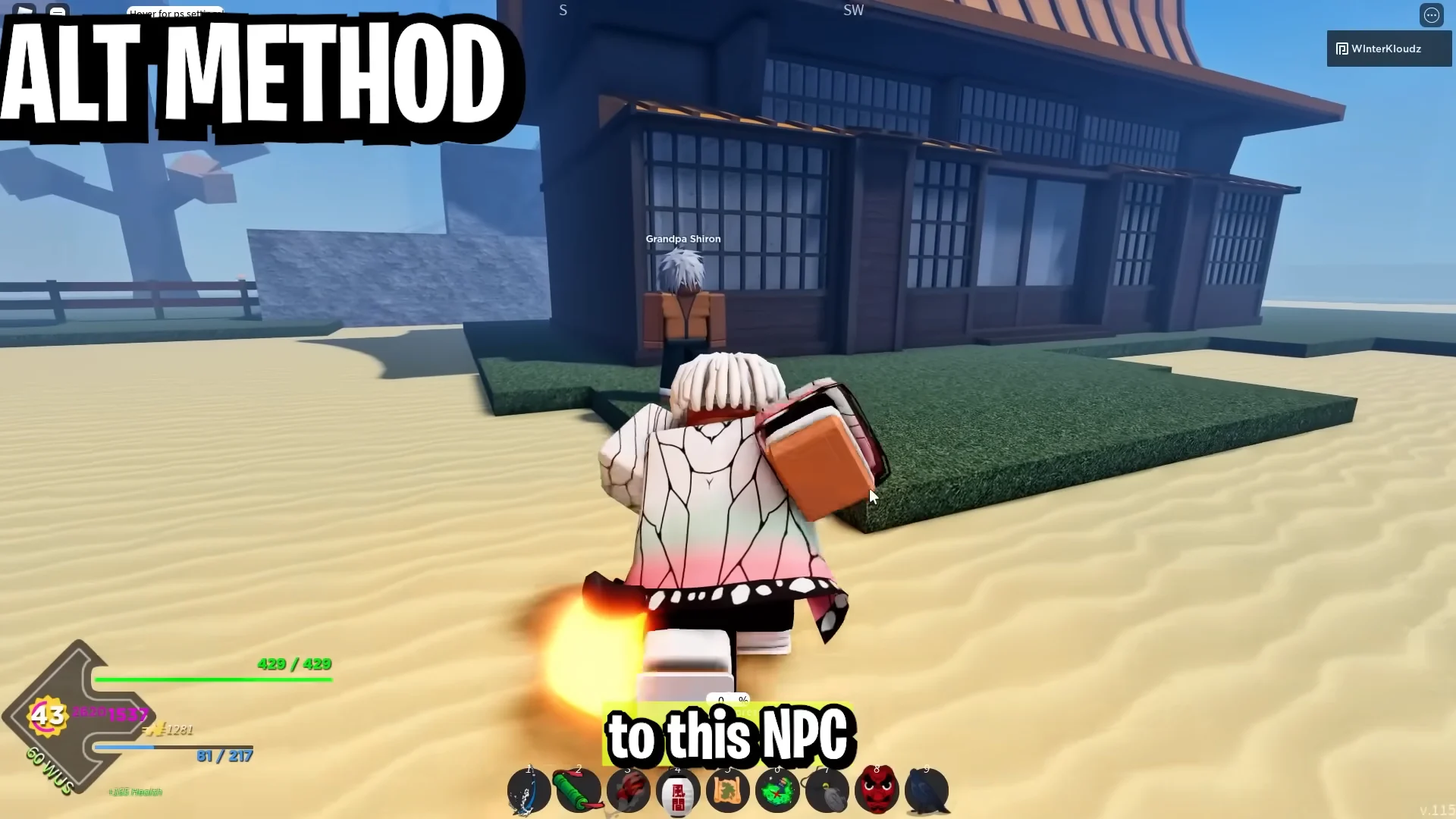 Alt Method: Grandpa Shiron quest