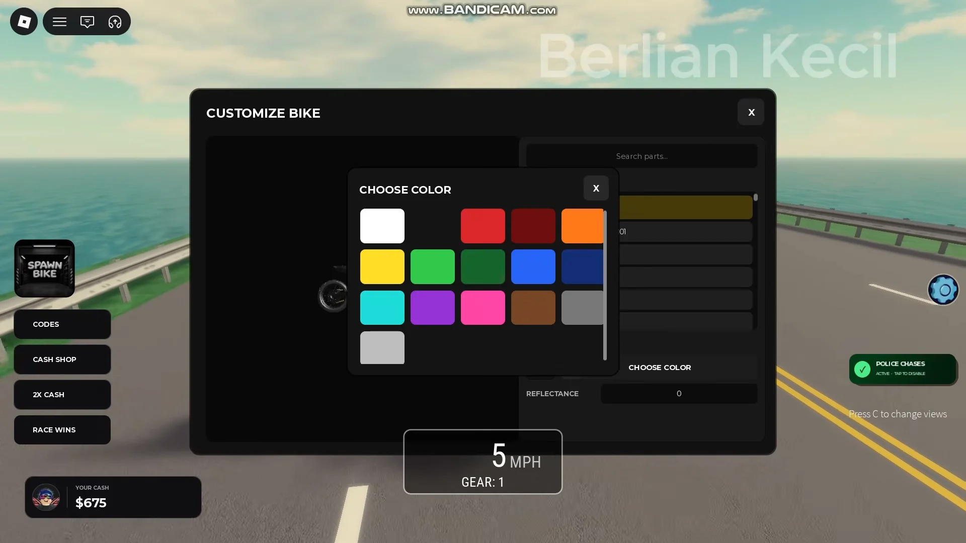 Customizing Bike Color