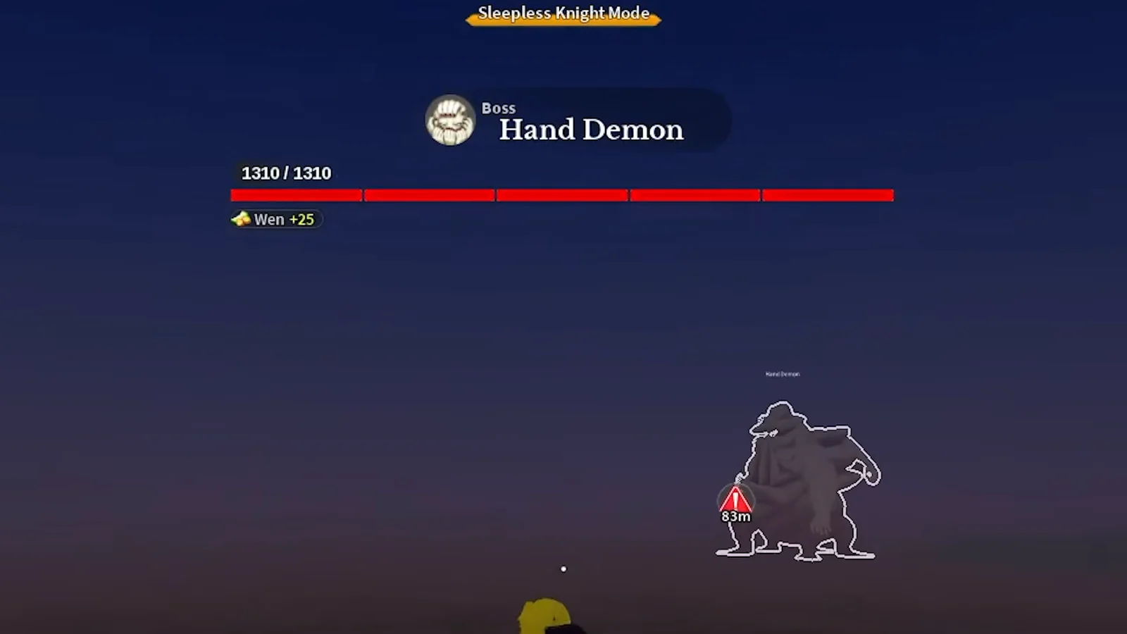 Hand Demon Boss Fight