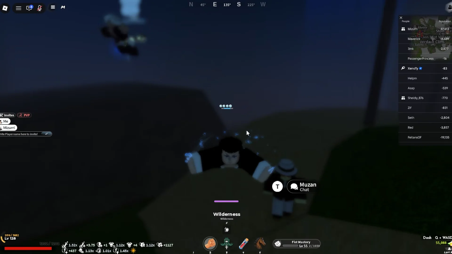Locating Muzan Underwater