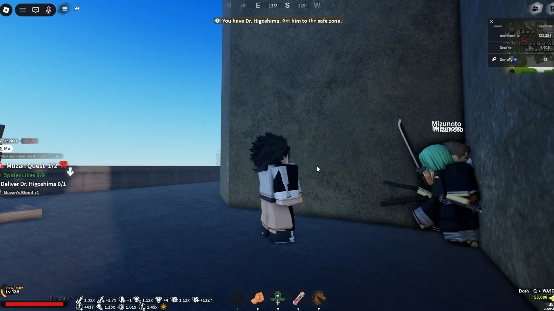 Carrying Dr. Higoshima