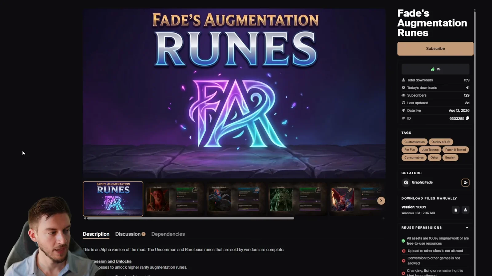Fade's Augmentation Runes