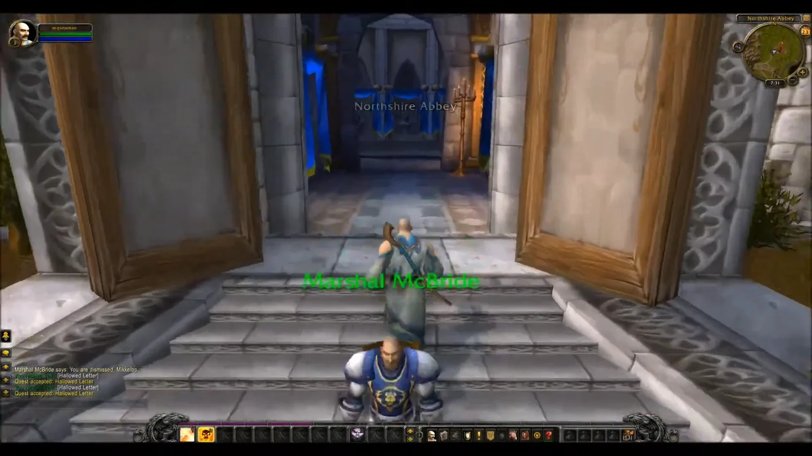Entering Northshire Abbey