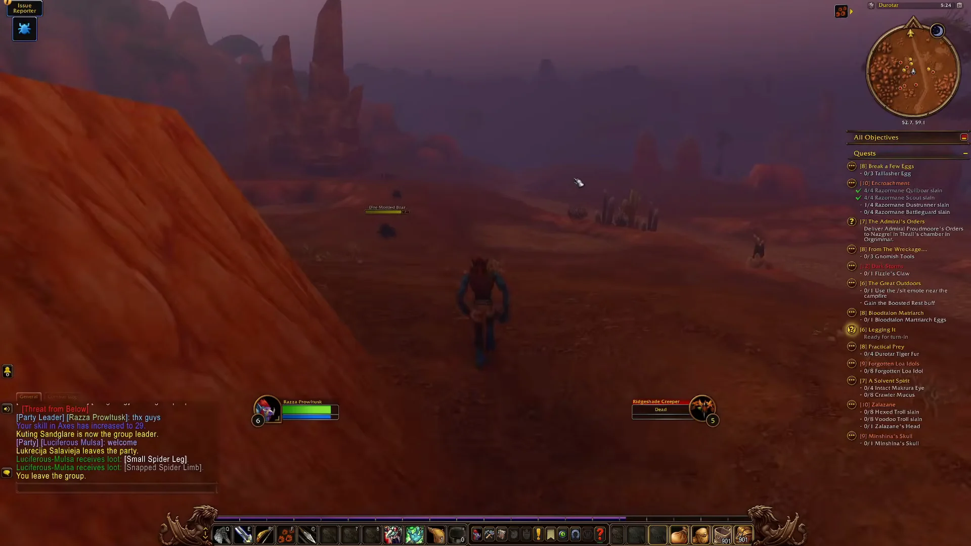 Returning to Razor Hill