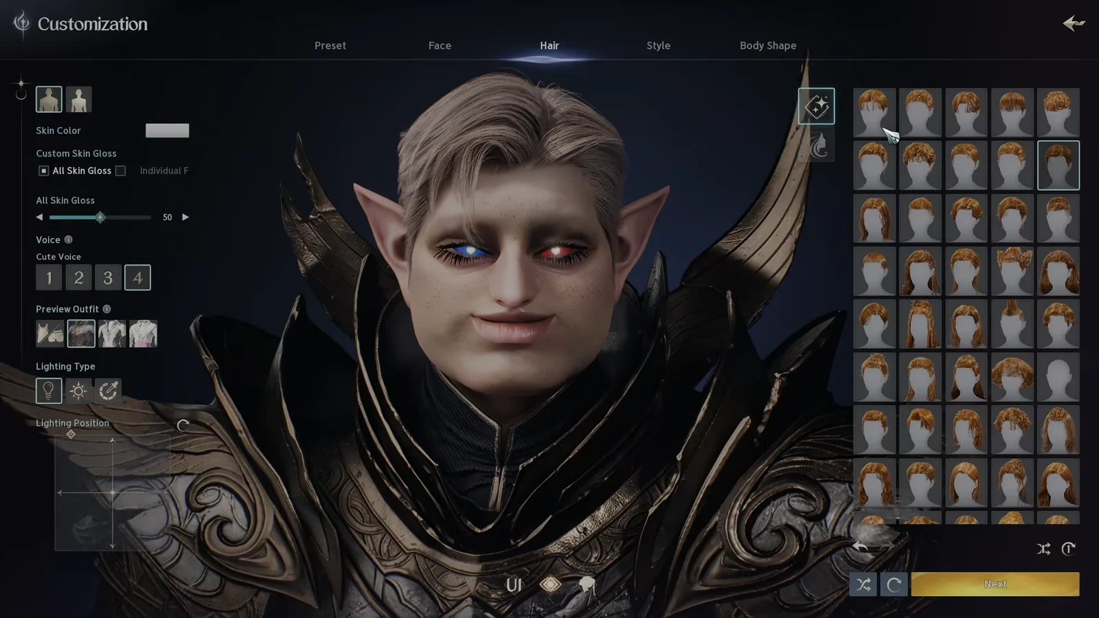 Hair Customization: Styles & Dye