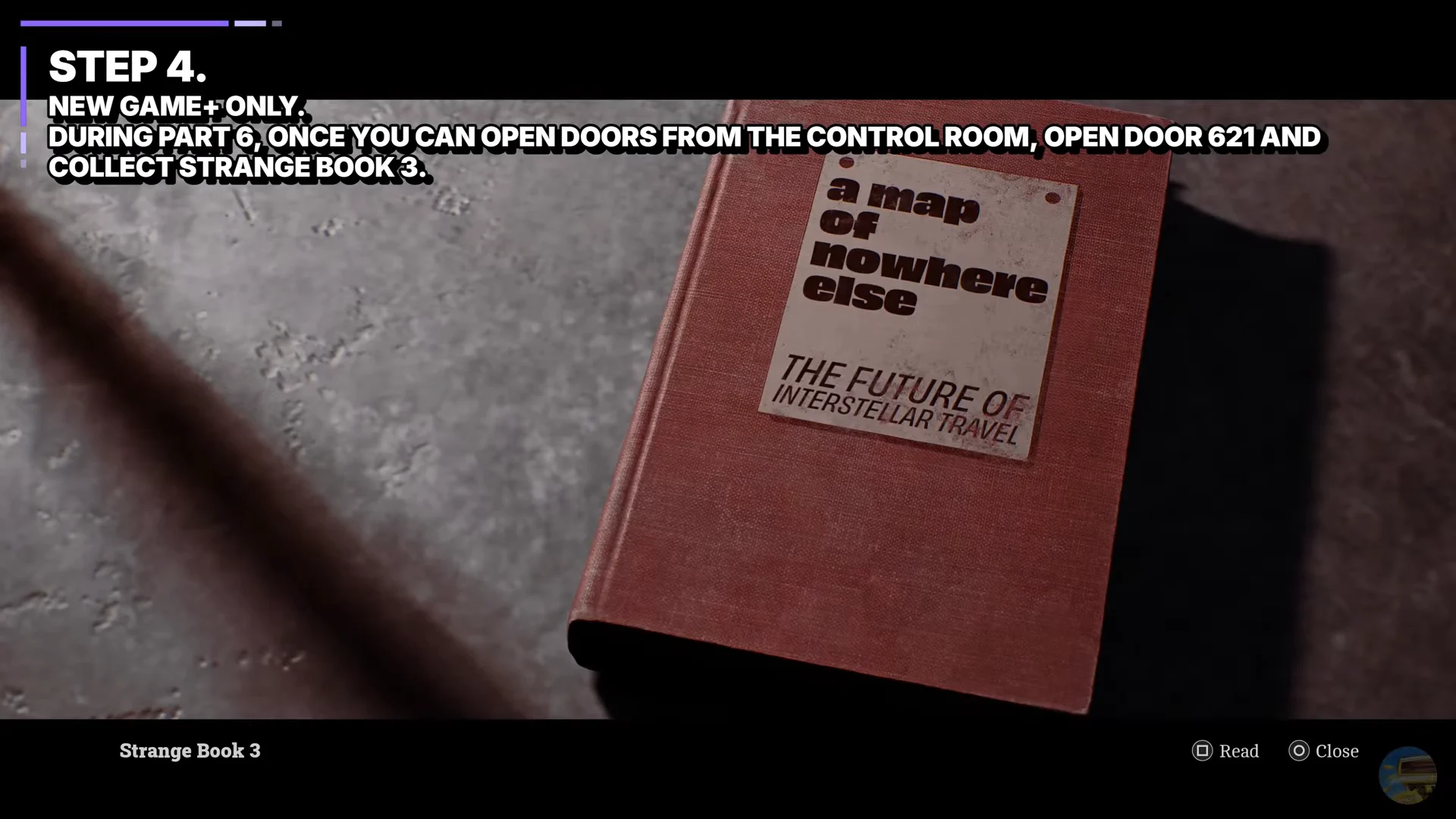Step 4: Strange Book 3