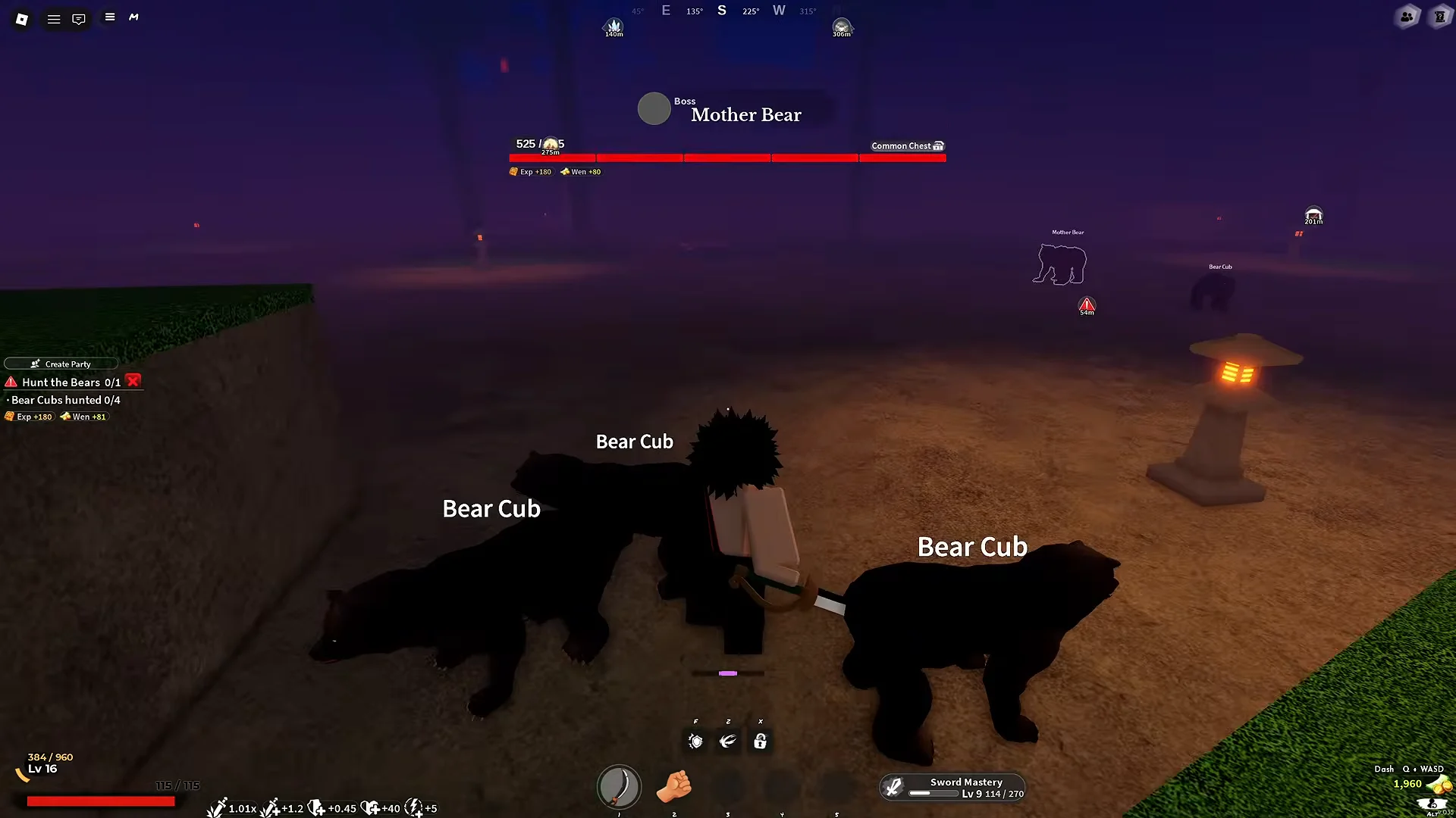 Level 20 to 30: Bear Cubs and Mother Bear