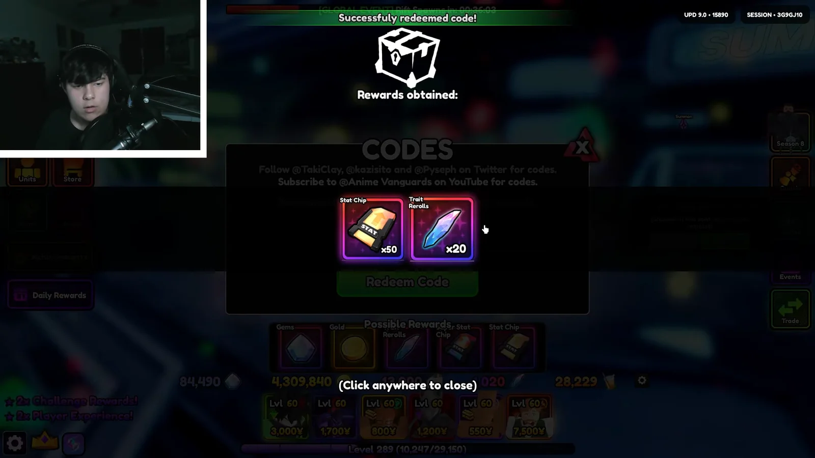 Redeeming Codes