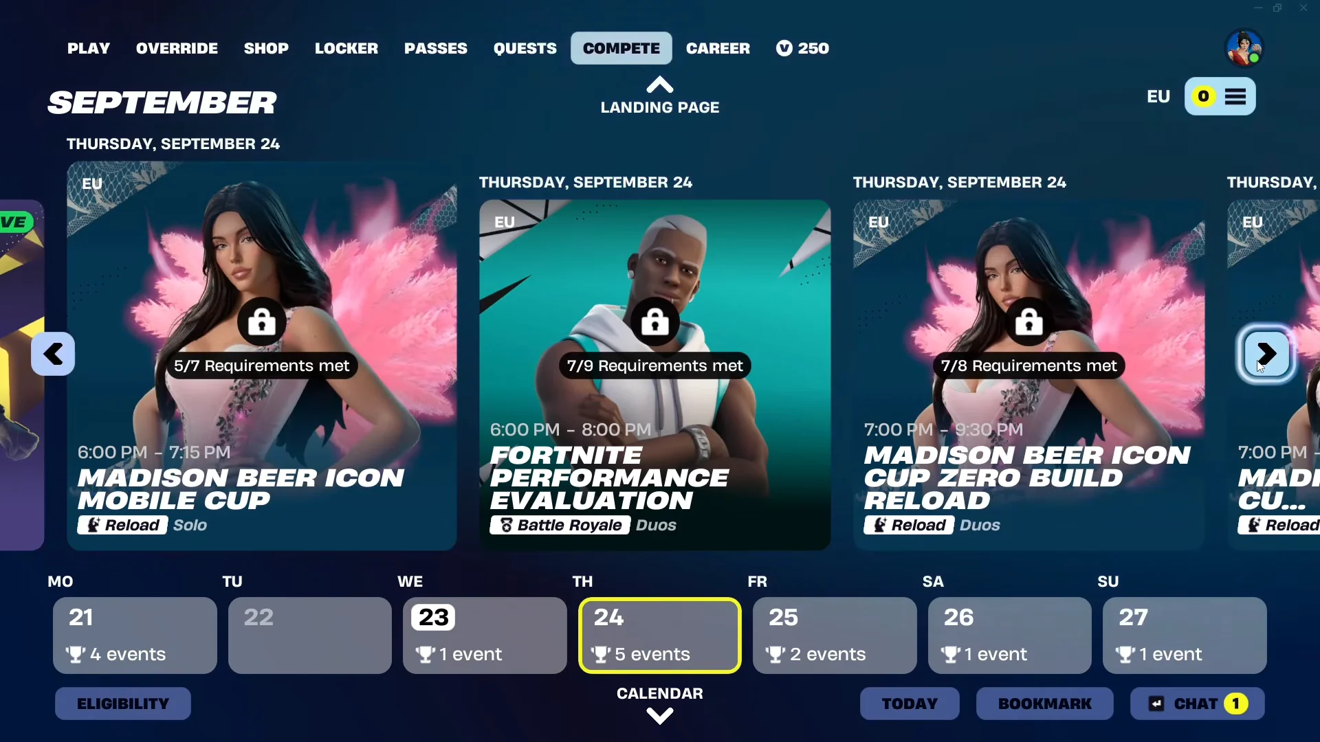 Compete Tab Calendar